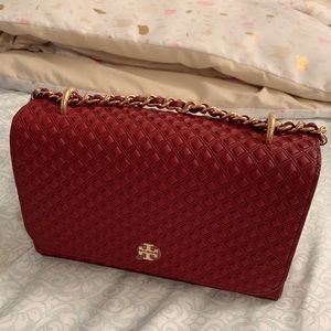SOLD Tory Burch Marion Embossed Shrunken Shoulder